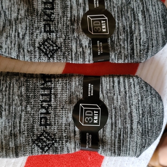 3 Pairs PKWY by Dwyane Wade 'Lit Again' Crew Socks - Picture 3 of 5